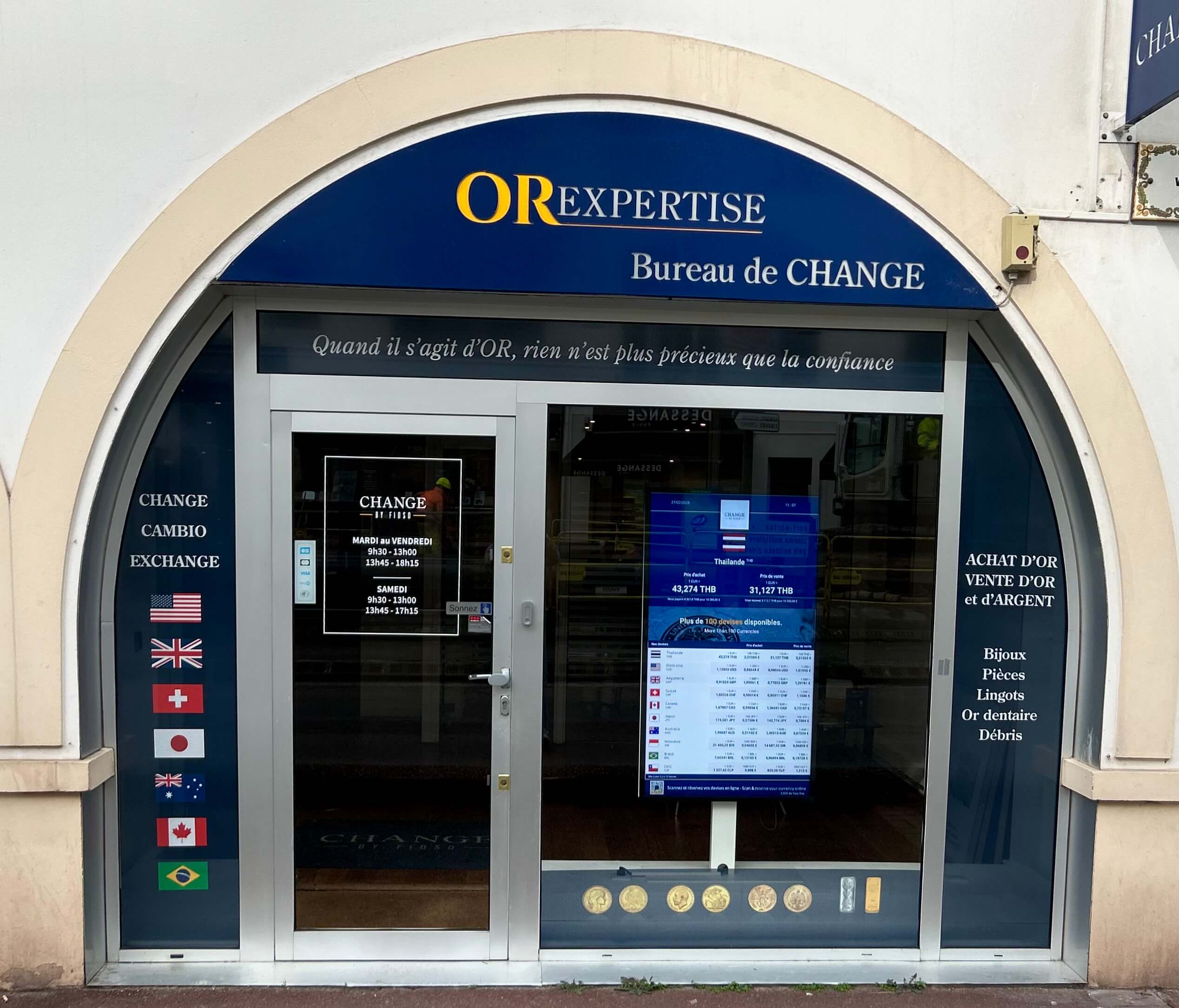 bureau change devises saint jean de luz ext