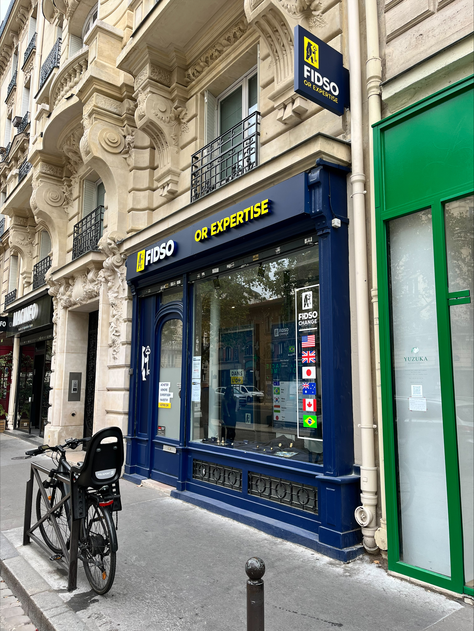 Façade agence Fidso Paris