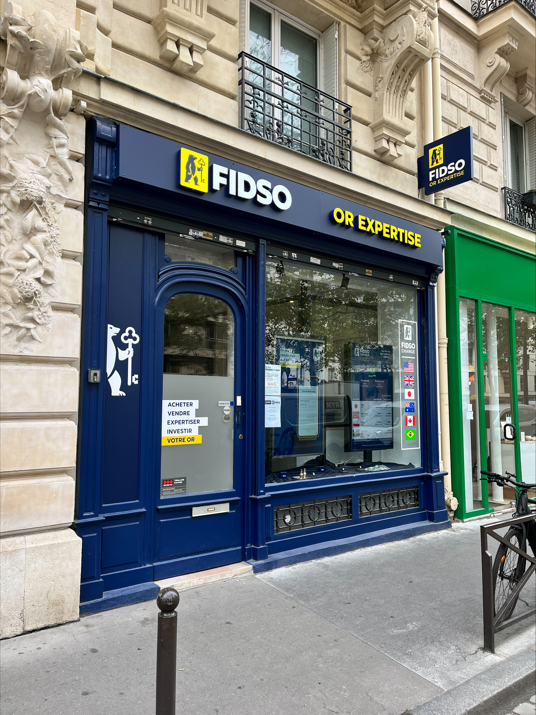 Facade agence Fidso Paris