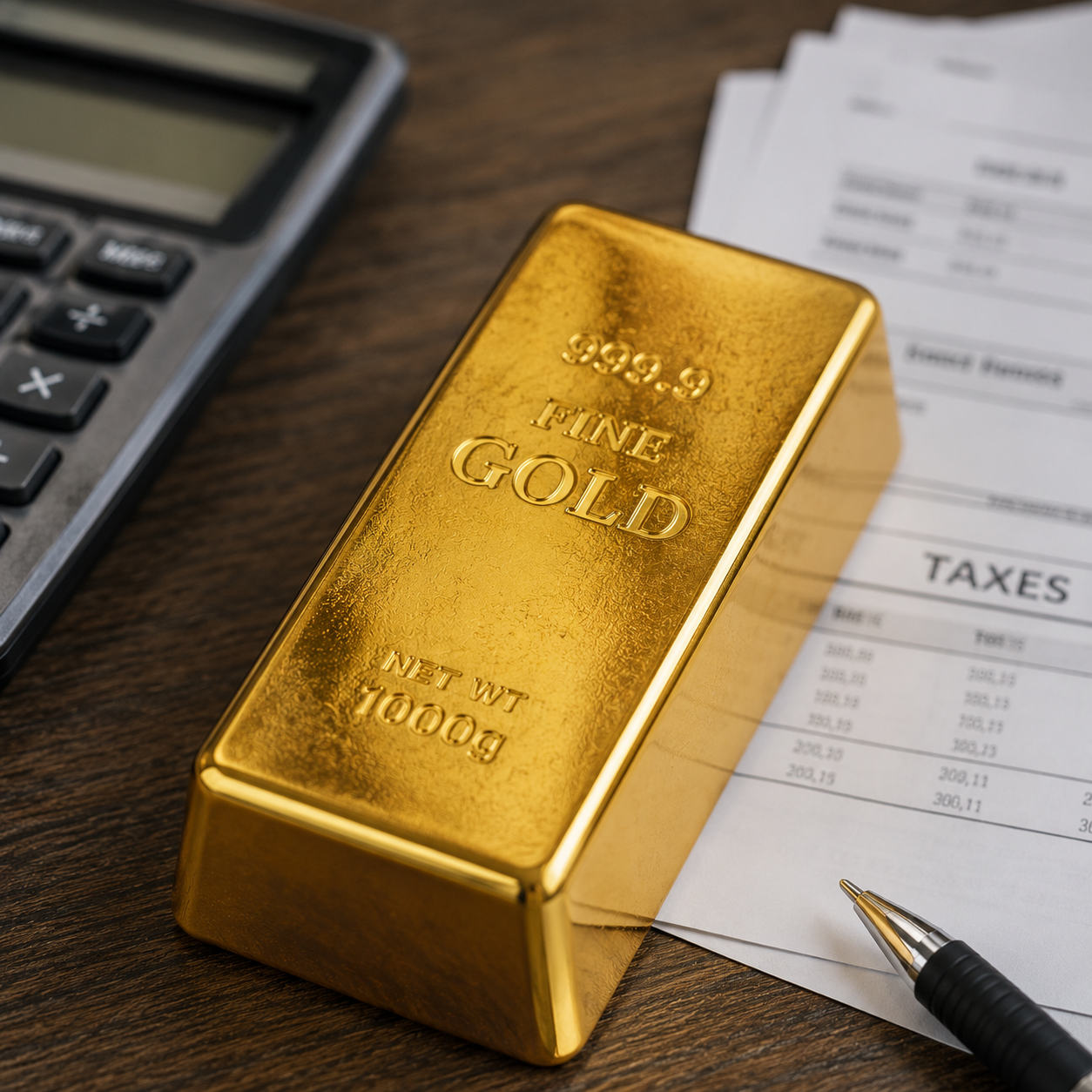 Quelles sont les taxes sur les lingots d'or ?