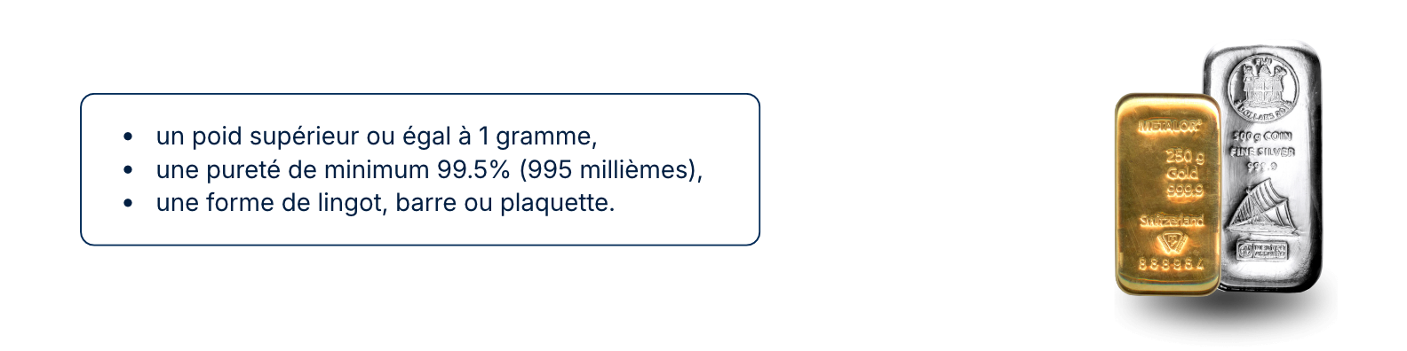 lingot d'or investissement 