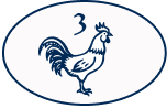 Poinçon coq de l'or blanc 18 carats
