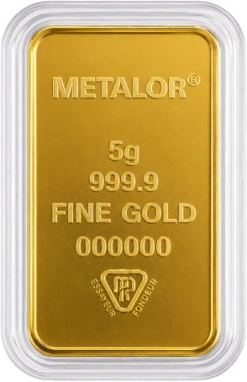 Lingotin 5 g Metalor