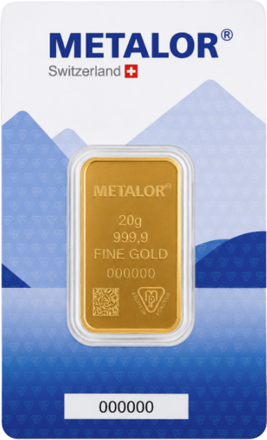 Lingotin 20 g Metalor