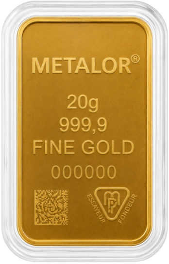 Lingotin 20 g Metalor