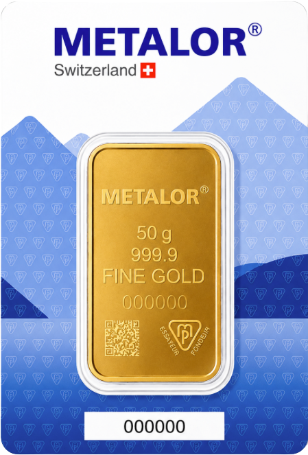 Lingotin 50 g Metalor