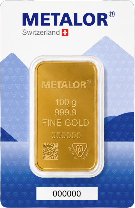 Lingotin 100 g Metalor