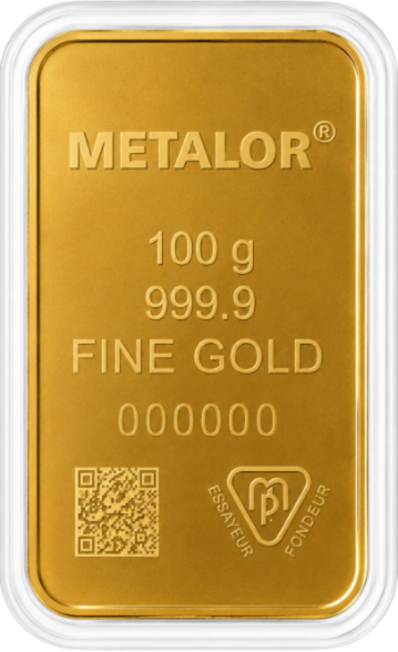 Lingotin 100 g Metalor