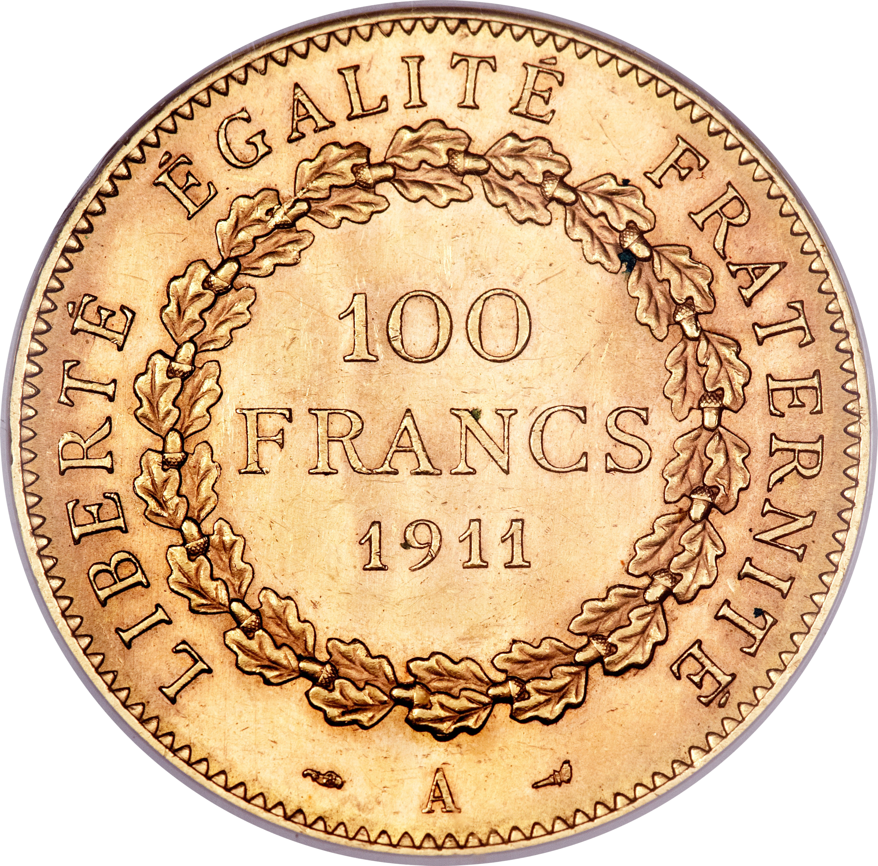 100 Francs Génie Tranche Inscrite : Dieu Protège La France