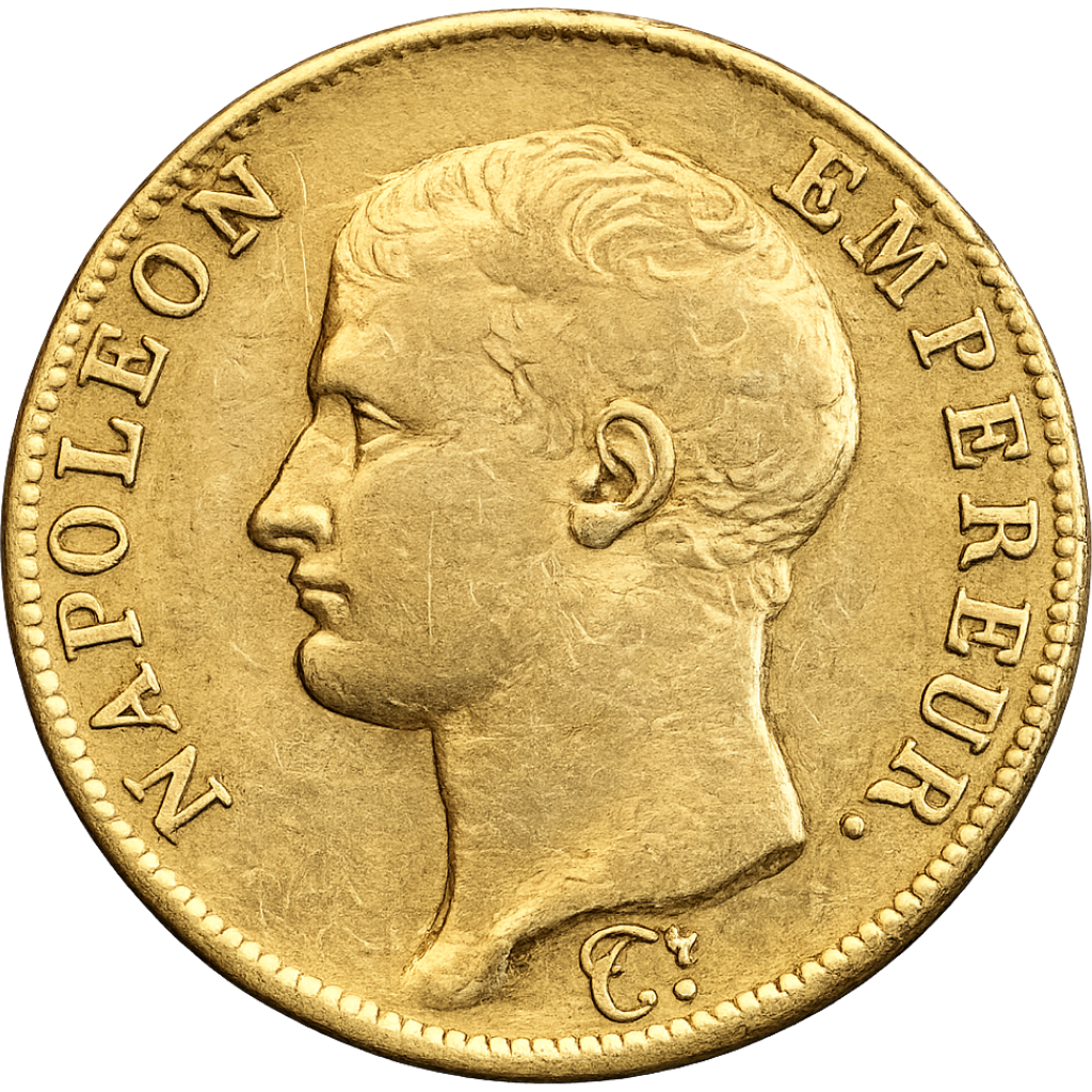 40 Francs Napoléon Tête Nue Calendrier Grégorien