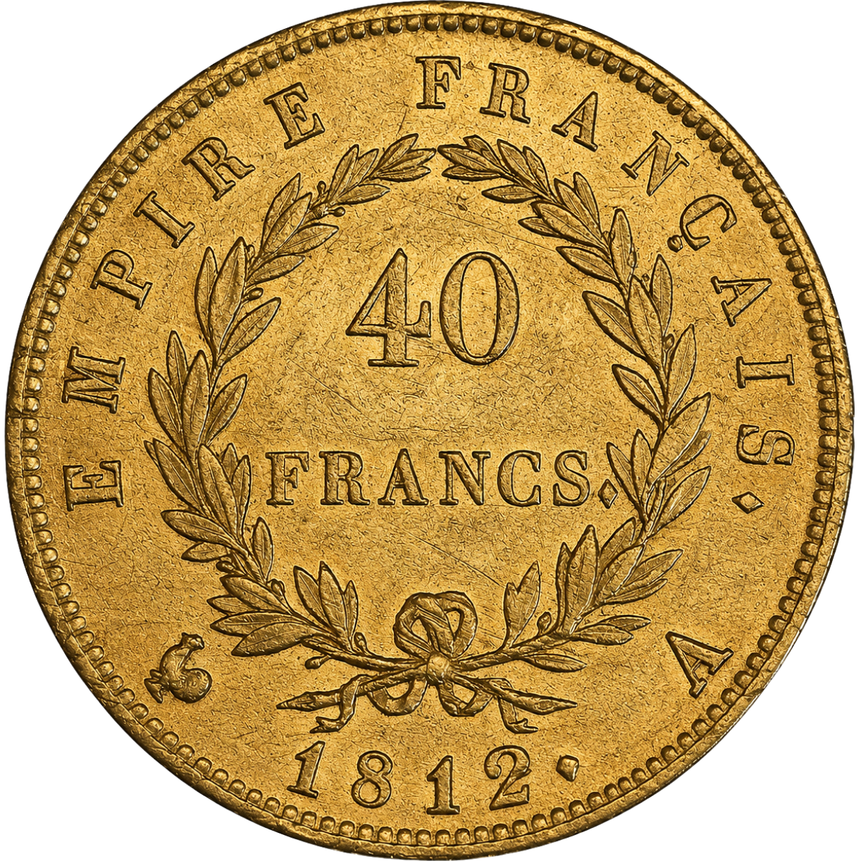 40 Francs Napoléon Ier Tête Laurée Empire Français