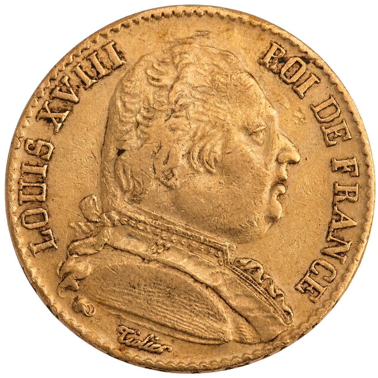 20 Francs Louis XVIII Buste Habillé