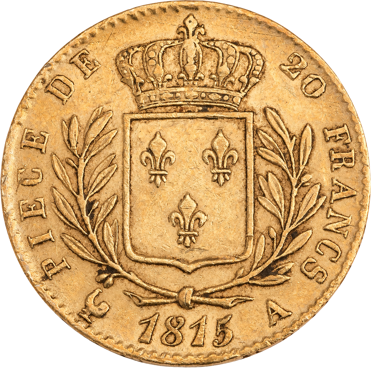 20 Francs Louis XVIII Buste Habillé