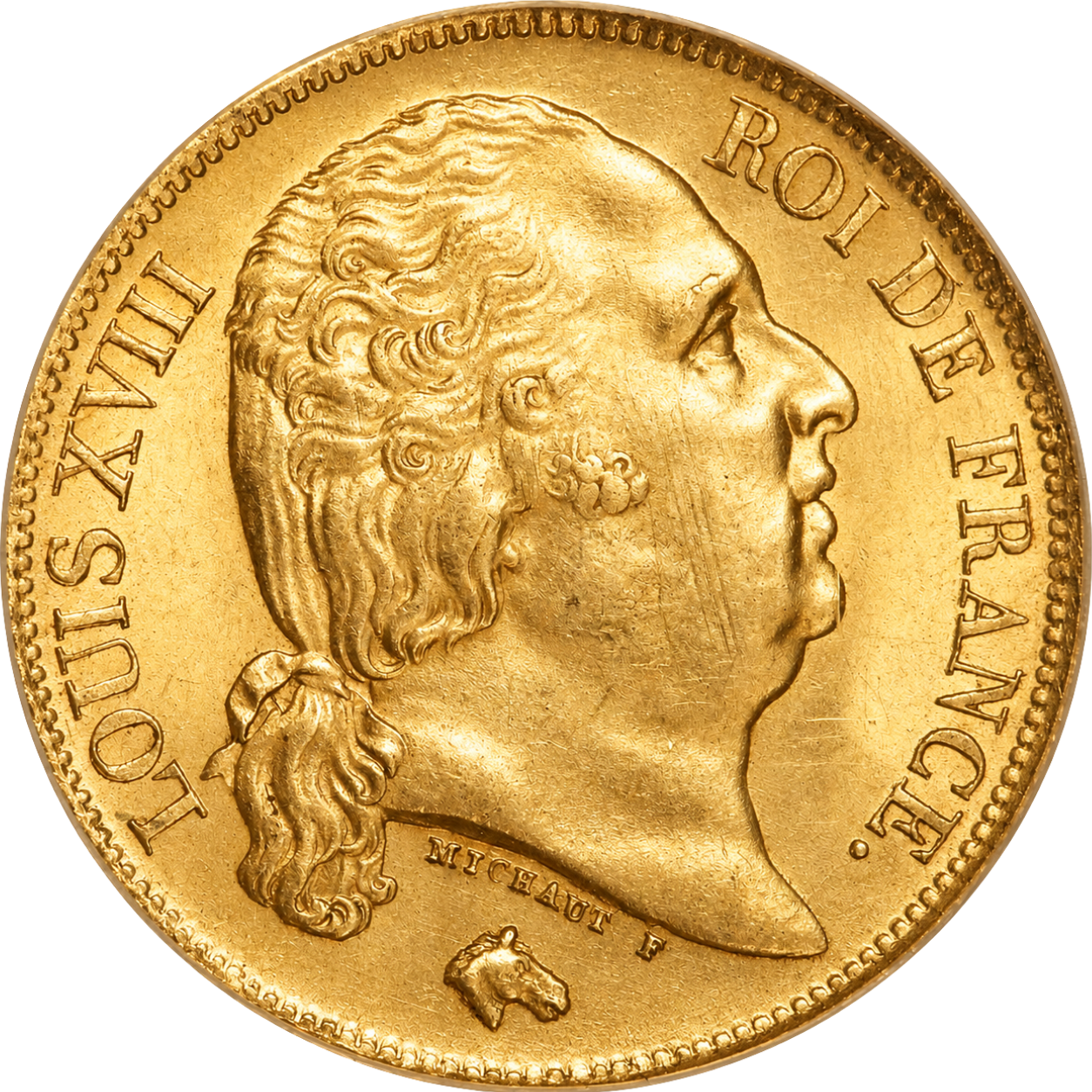20 Francs Louis XVIII Tête Nue