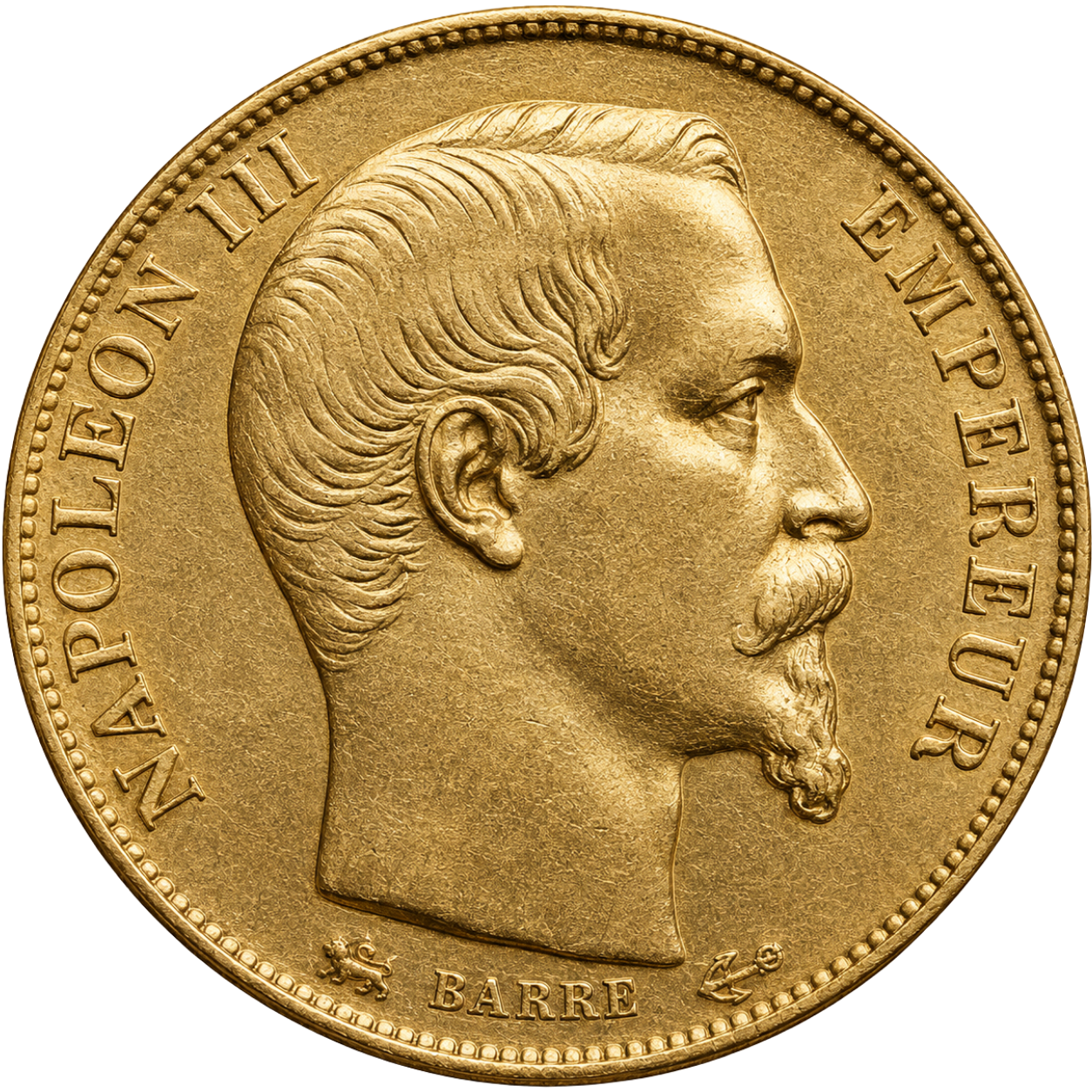 20 Francs Napoléon III Tête Nue