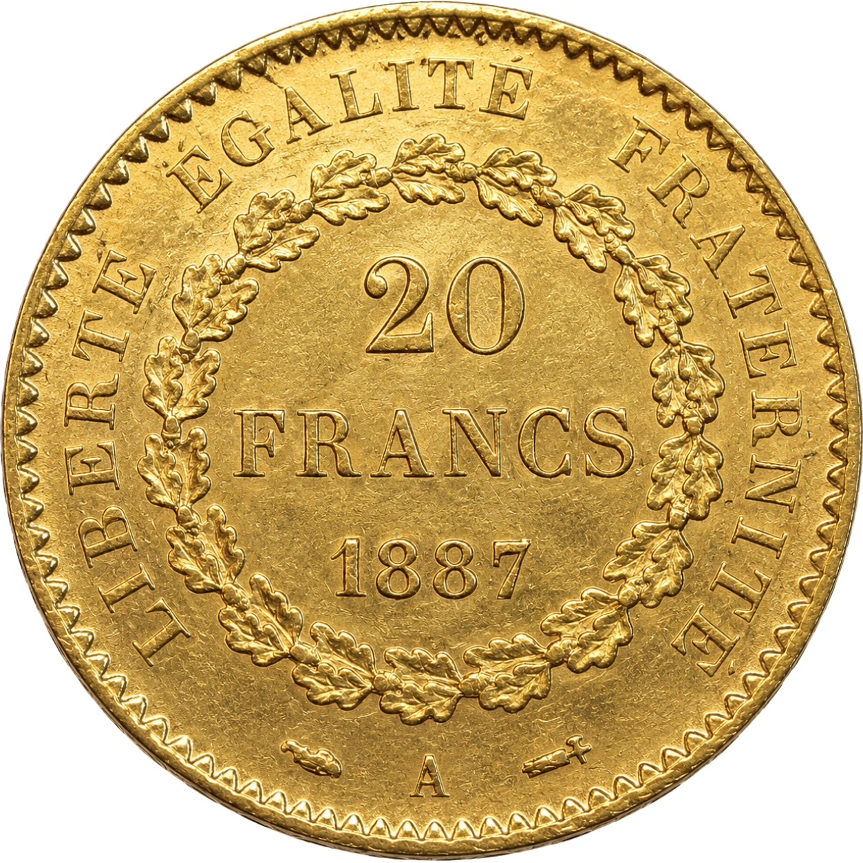 20 Francs Génie IIIe République