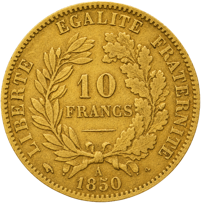 10 Francs Cérès IIe République