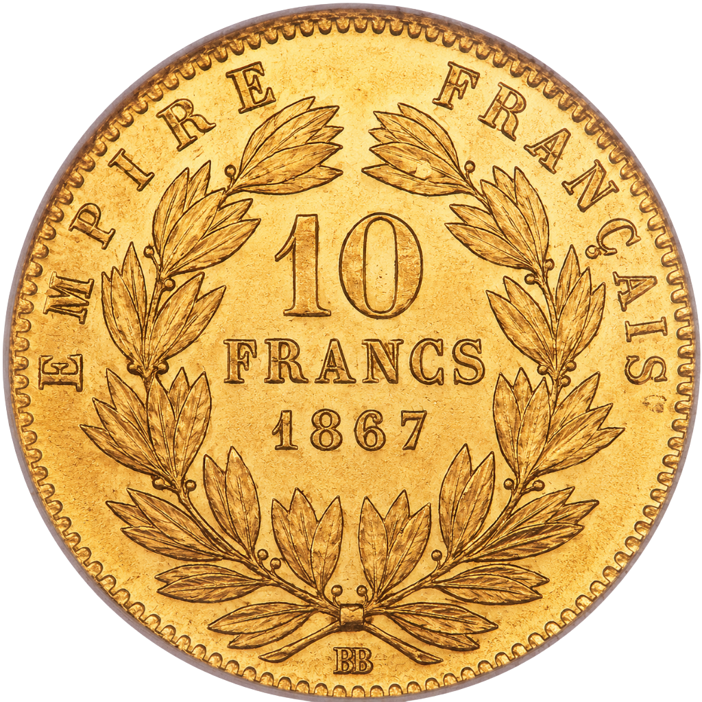 10 Francs Napoléon III Tête Laurée