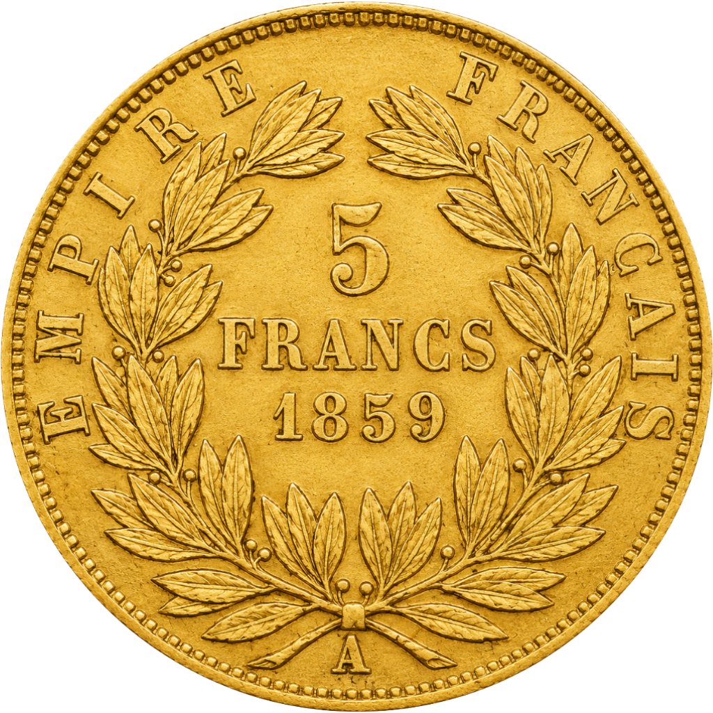 5 Francs Napoléon III Tête Nue Grand Module