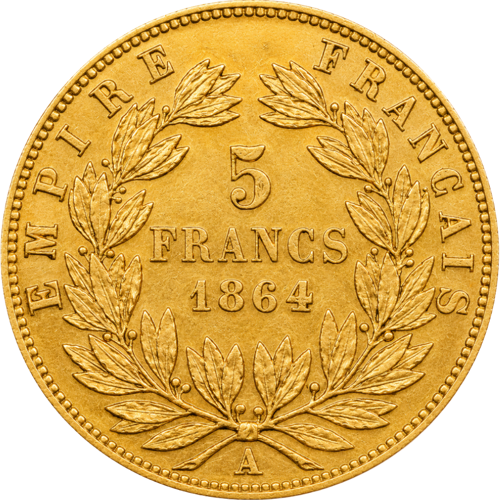 5 Francs Napoléon III Tête Laurée