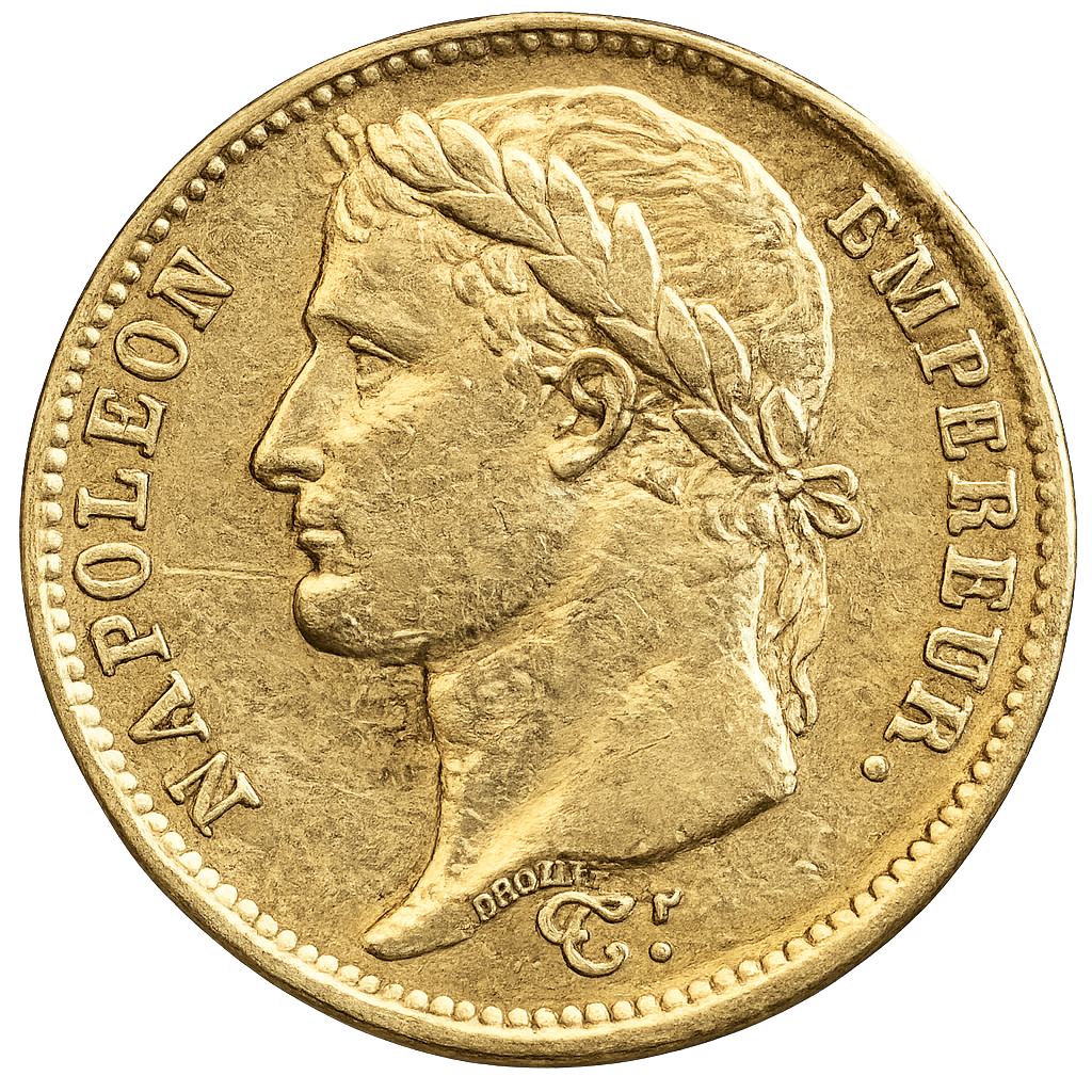 20 Francs Napoléon Ier Tête Laurée République Française